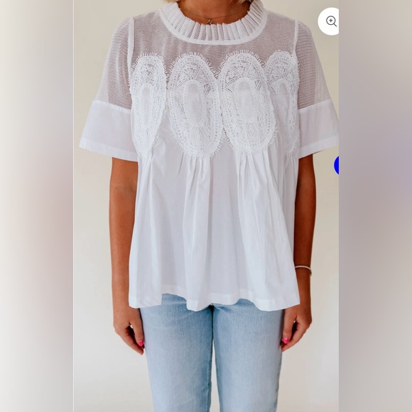 🌺Fate brand White Lace Women's Top🌺🌺 - Picture 2 of 3